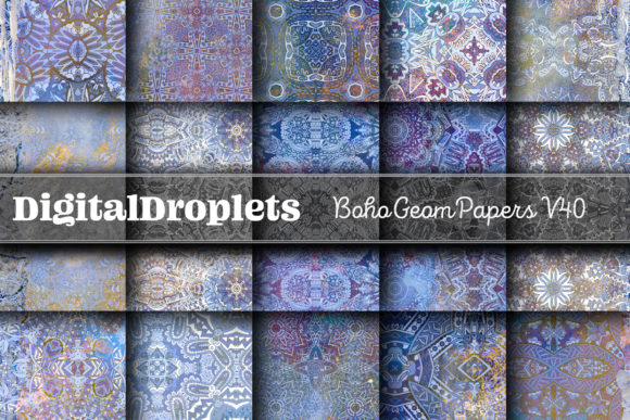 Boho Geom Papers Vol. 40 | Collection: Your New Design Secret Weapon