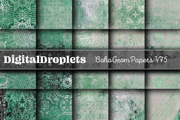 Boho Geom Papers Vol. 75: A Designer's Texture Toolkit