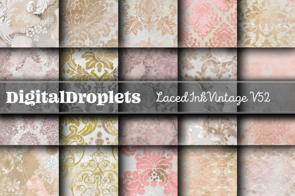Laced Ink Vintage Vol. 52: Timeless Textures for Modern Projects