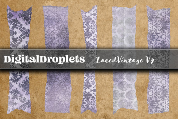 Laced Vintage Vol. 9: 180 Washi Tapes for Digital Crafting