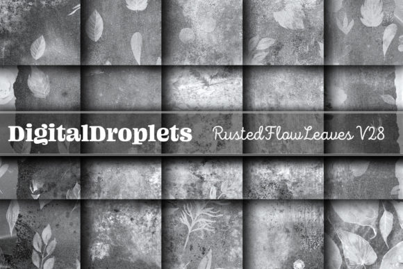 Rusted Flow Leaves Vol. 28 | Collection: Textured Digital Papers